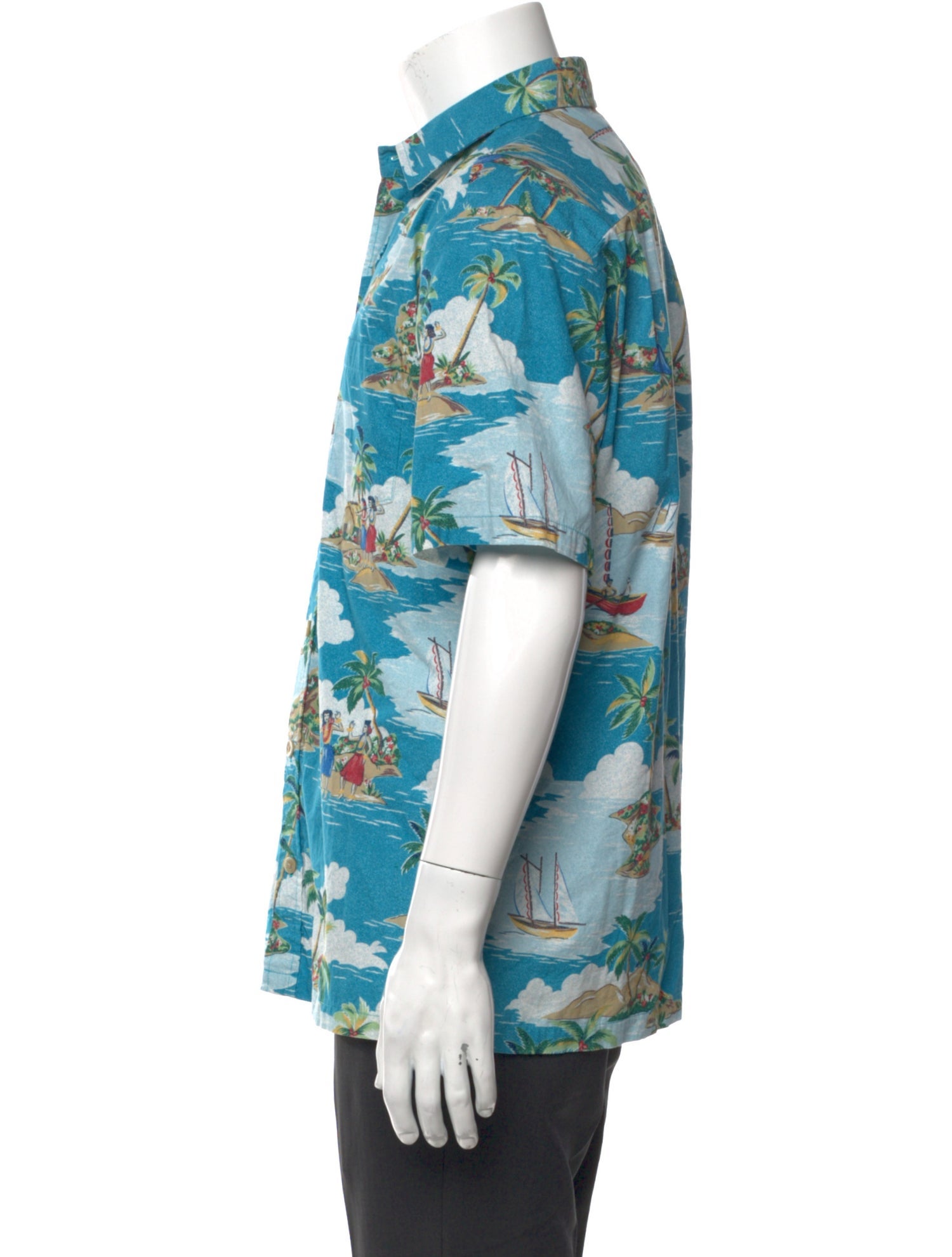 Kahala Floral Print Short Sleeve Shirt