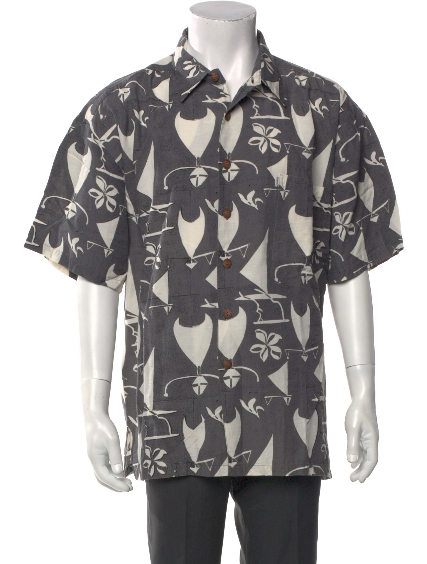 Kahala Printed Three-Quarter Sleeve Shirt