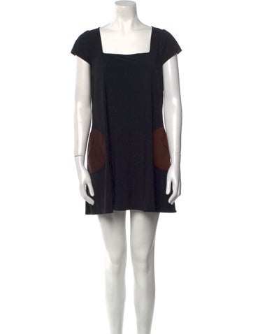 Karla Colletto Dresses Square Neckline Mini Dress L