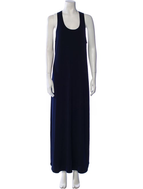 Karla Colletto Scoop Neck Long Dress