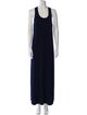 Karla Colletto Scoop Neck Long Dress