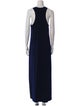 Karla Colletto Scoop Neck Long Dress