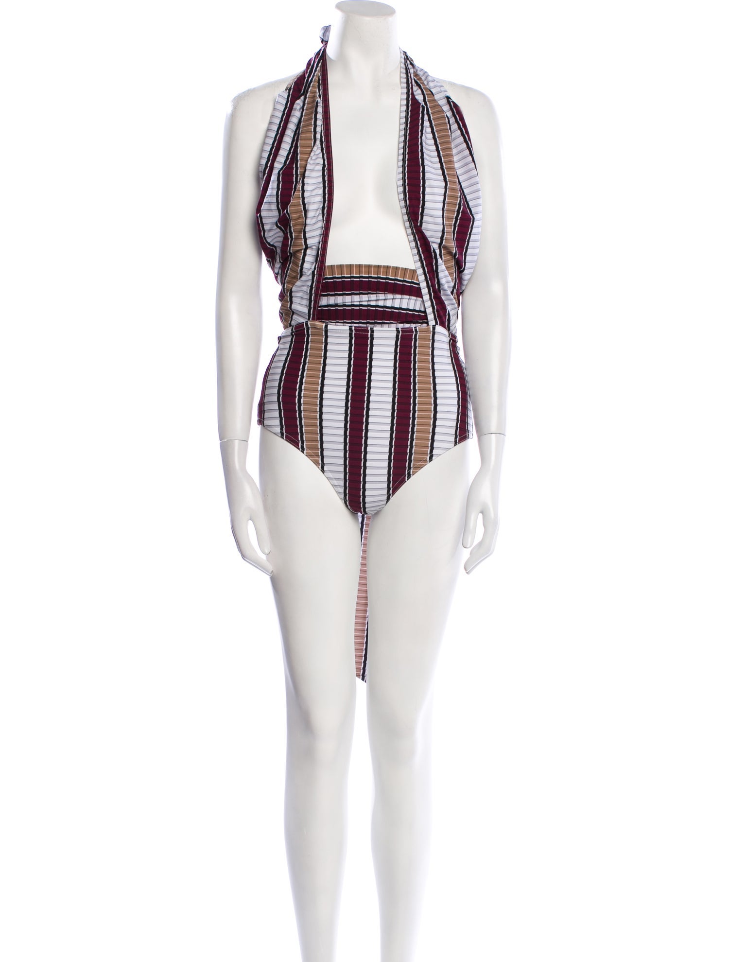 Karla Colletto Striped One-Piece w/ Tags