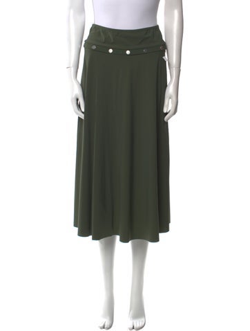 Karla Colletto Skirts Studded Accents Midi Length Skirt M