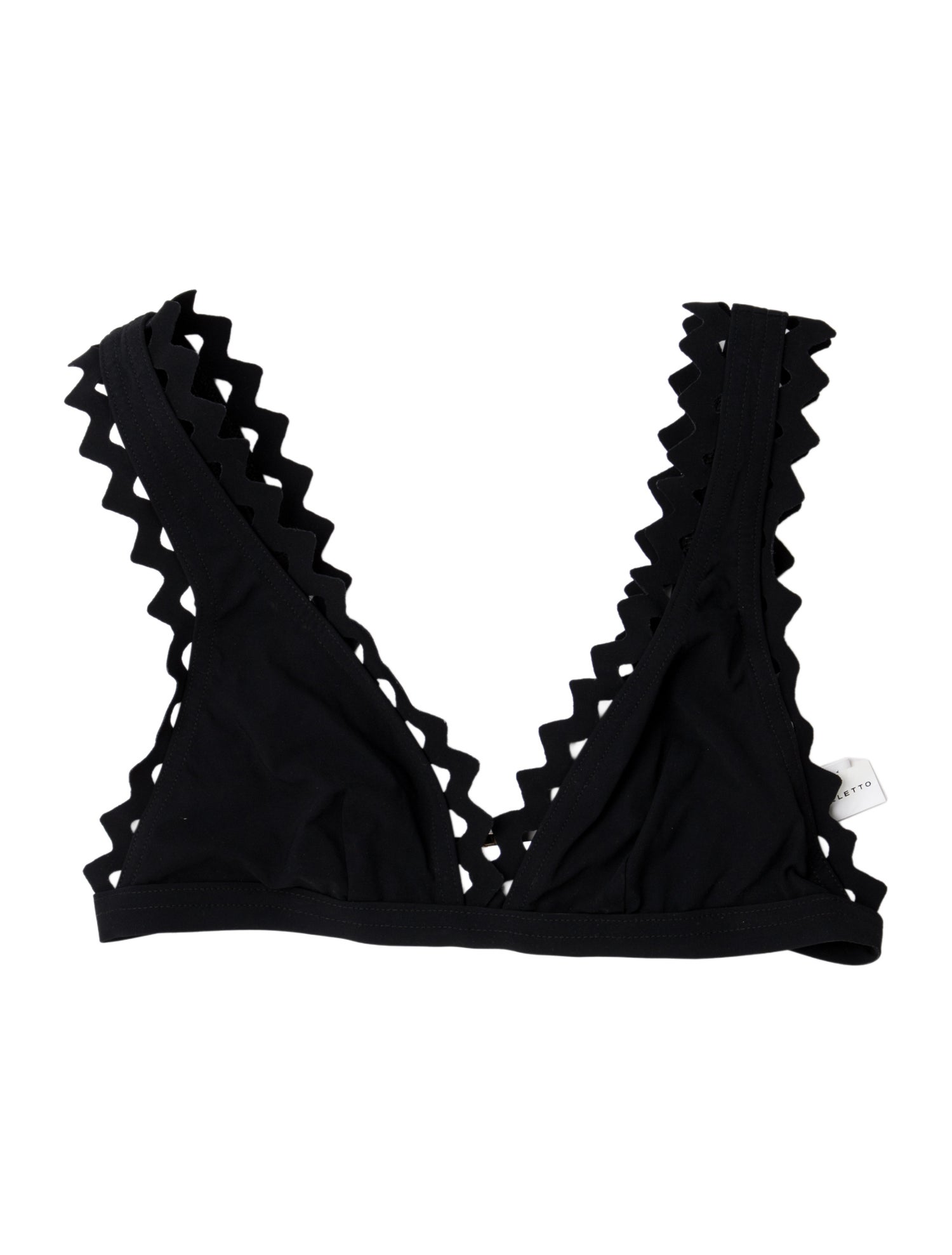 Karla Colletto Scalloped Accent Top