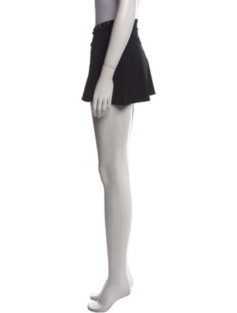 Karla Colletto Chain-Link Accents Mini Skirt