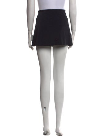 Karla Colletto Chain-Link Accents Mini Skirt