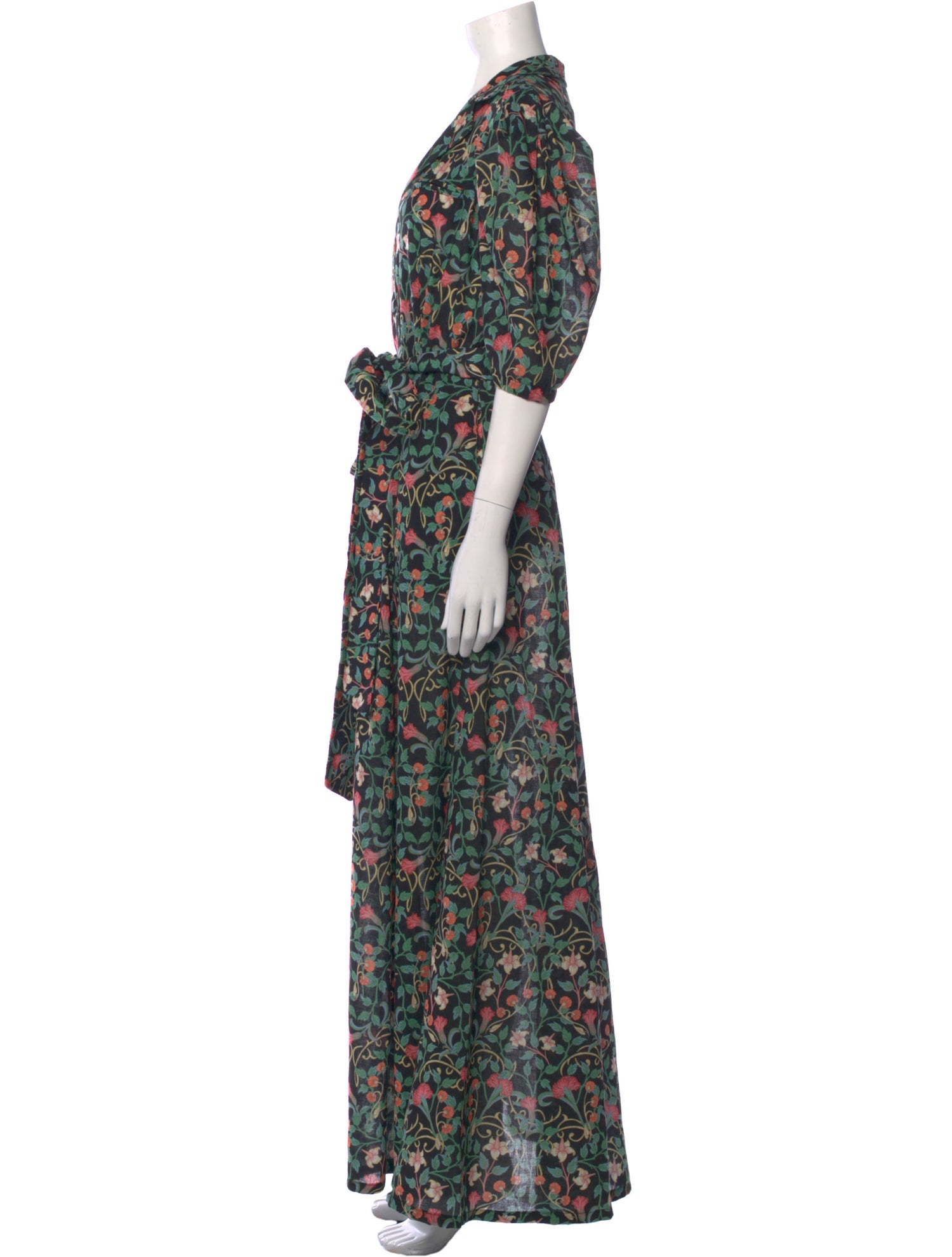 Kleid Floral Print Long Dress