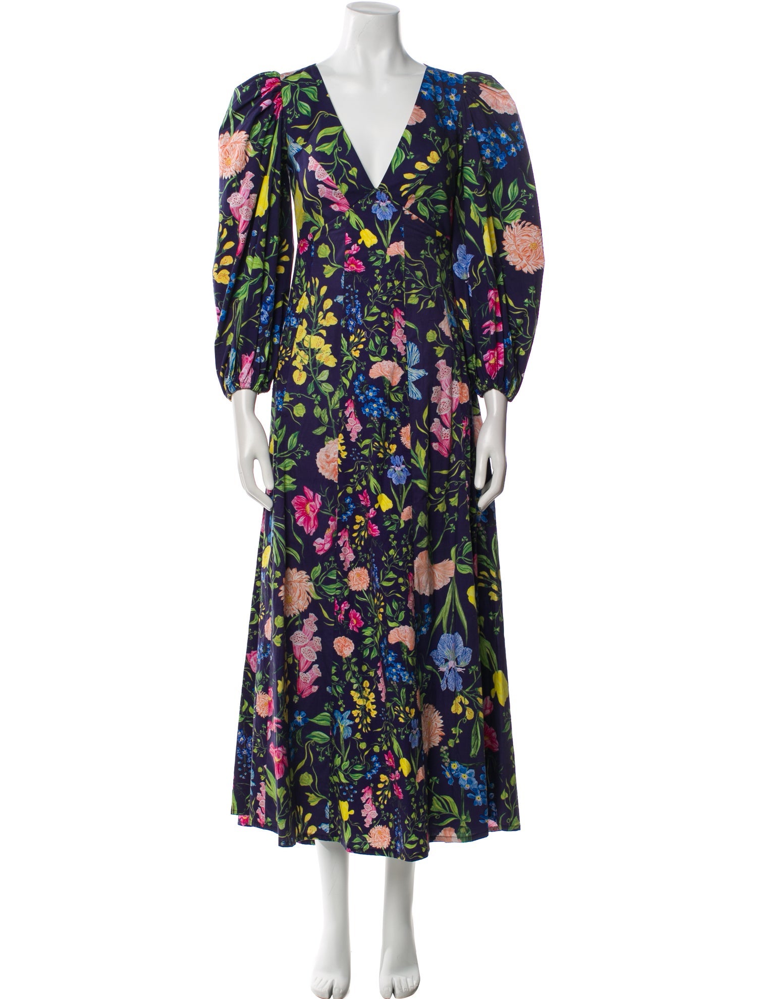 Kleid Floral Print Long Dress