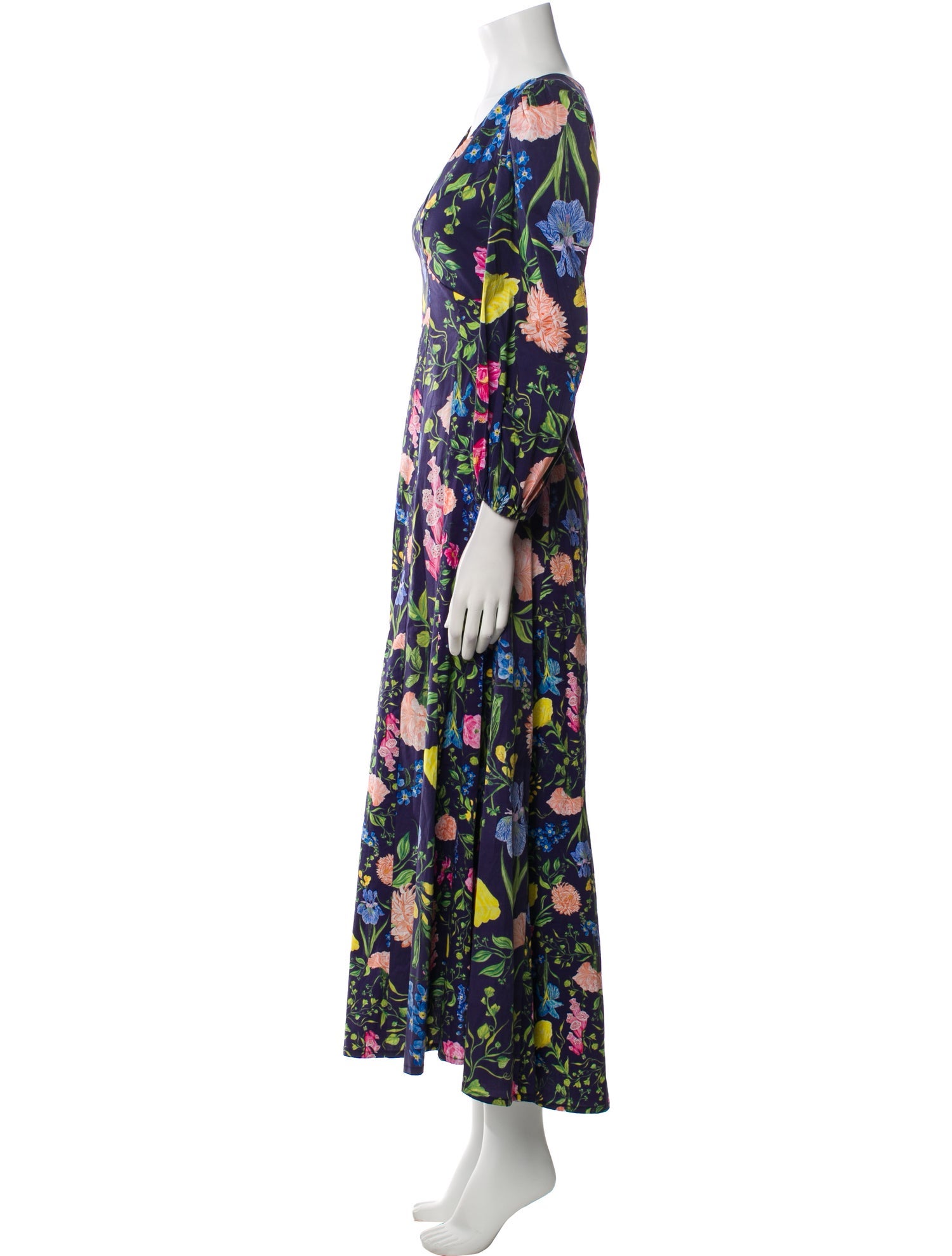 Kleid Floral Print Long Dress