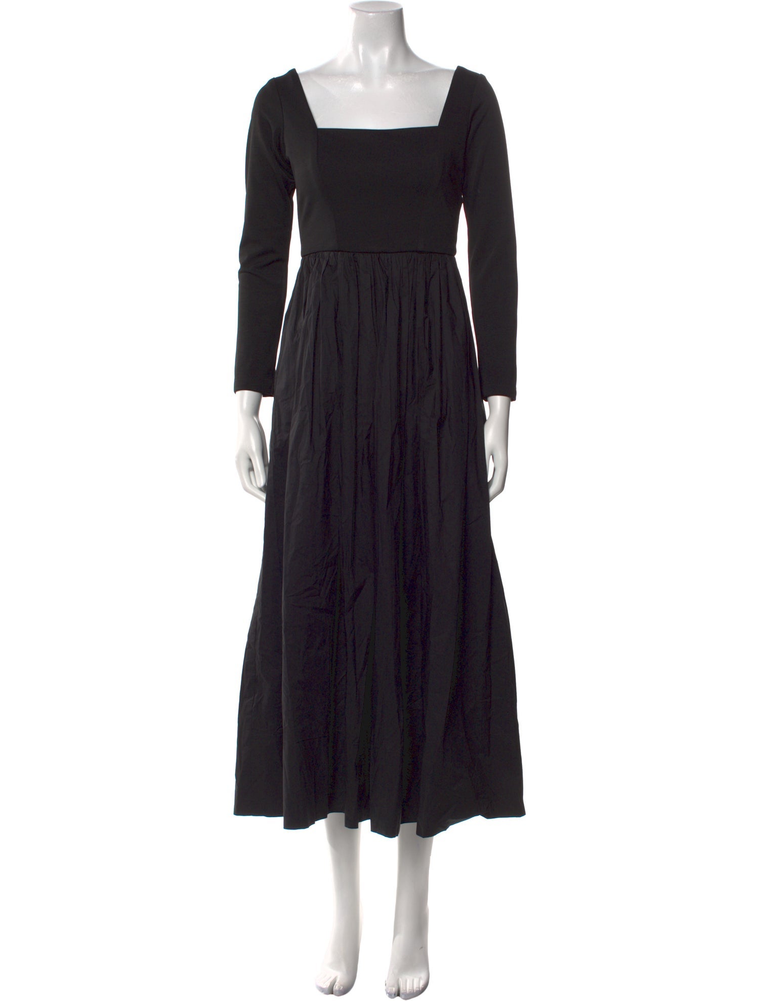 Kleid Square Neckline Long Dress