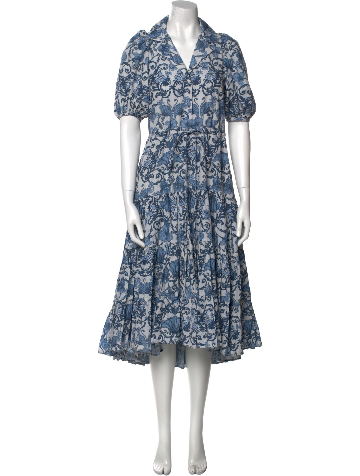 Kleid Floral Print Midi Length Dress