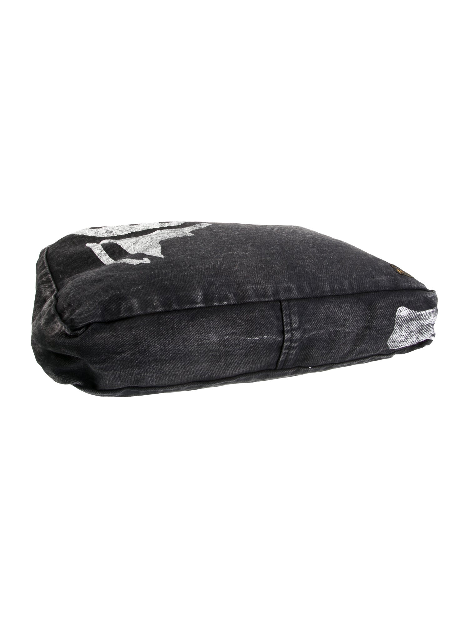 Kapital Kountry Skeleton Painted Denim Bag w/Tags - Black Shoulder