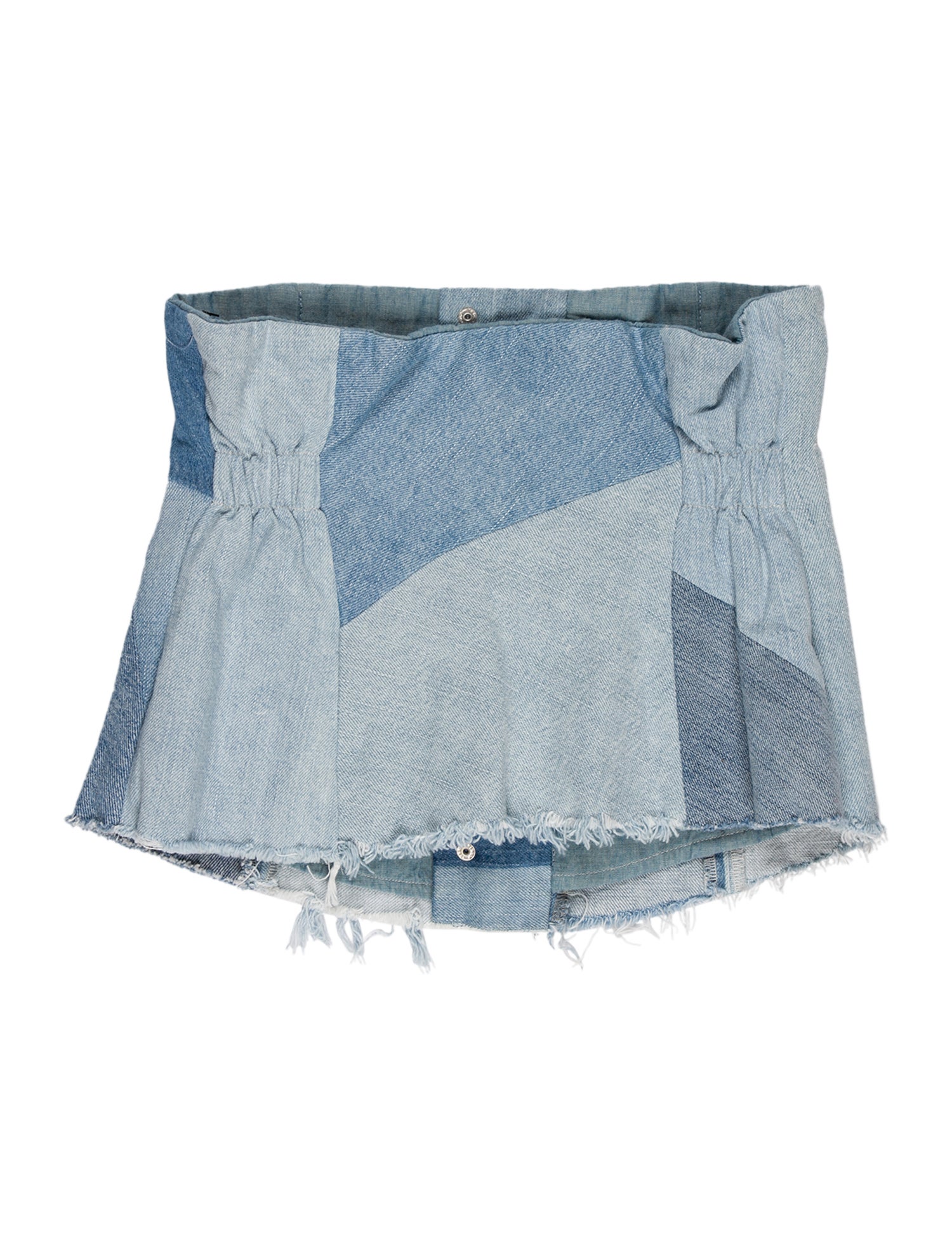 Kapital Kountry Striped Strapless Crop Top