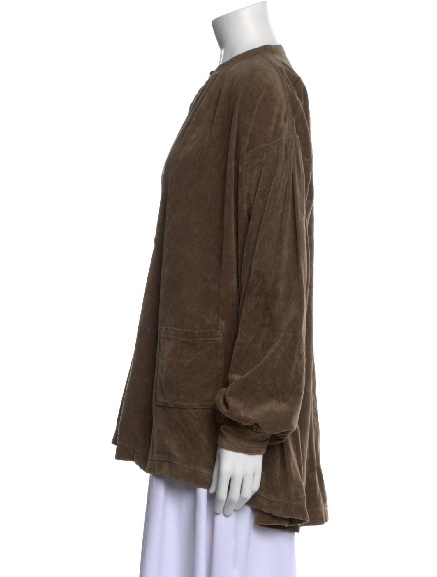 Kapital Kountry Mock Neck Long Sleeve Blouse