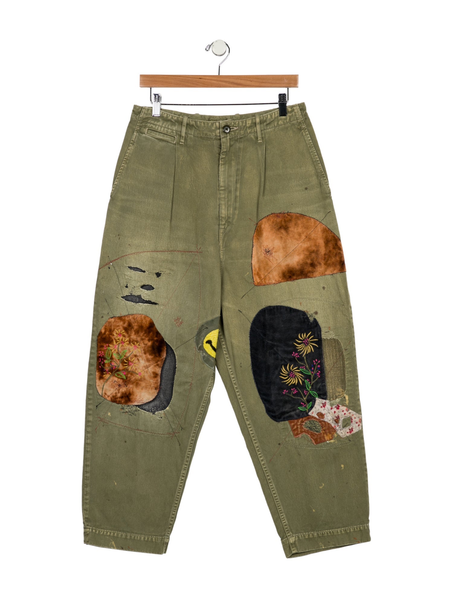 Kapital Kountry High-Rise Straight Leg Jeans