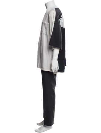 Kapital Kountry 2Tone Big Pocket Bone Crew Neck Henley