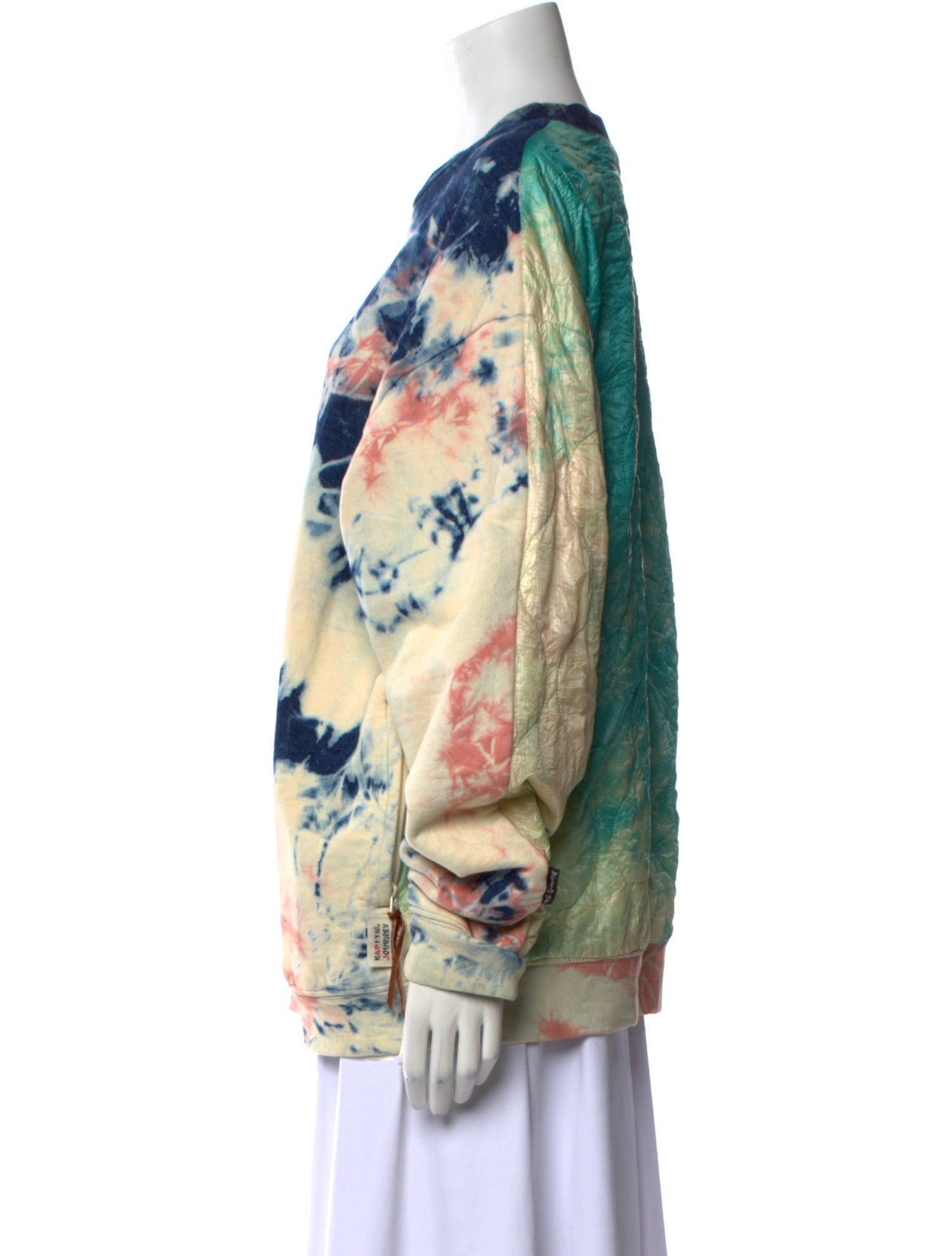 Kapital Kountry Lined Bivouac Tie-Dye Print Sweatshirt