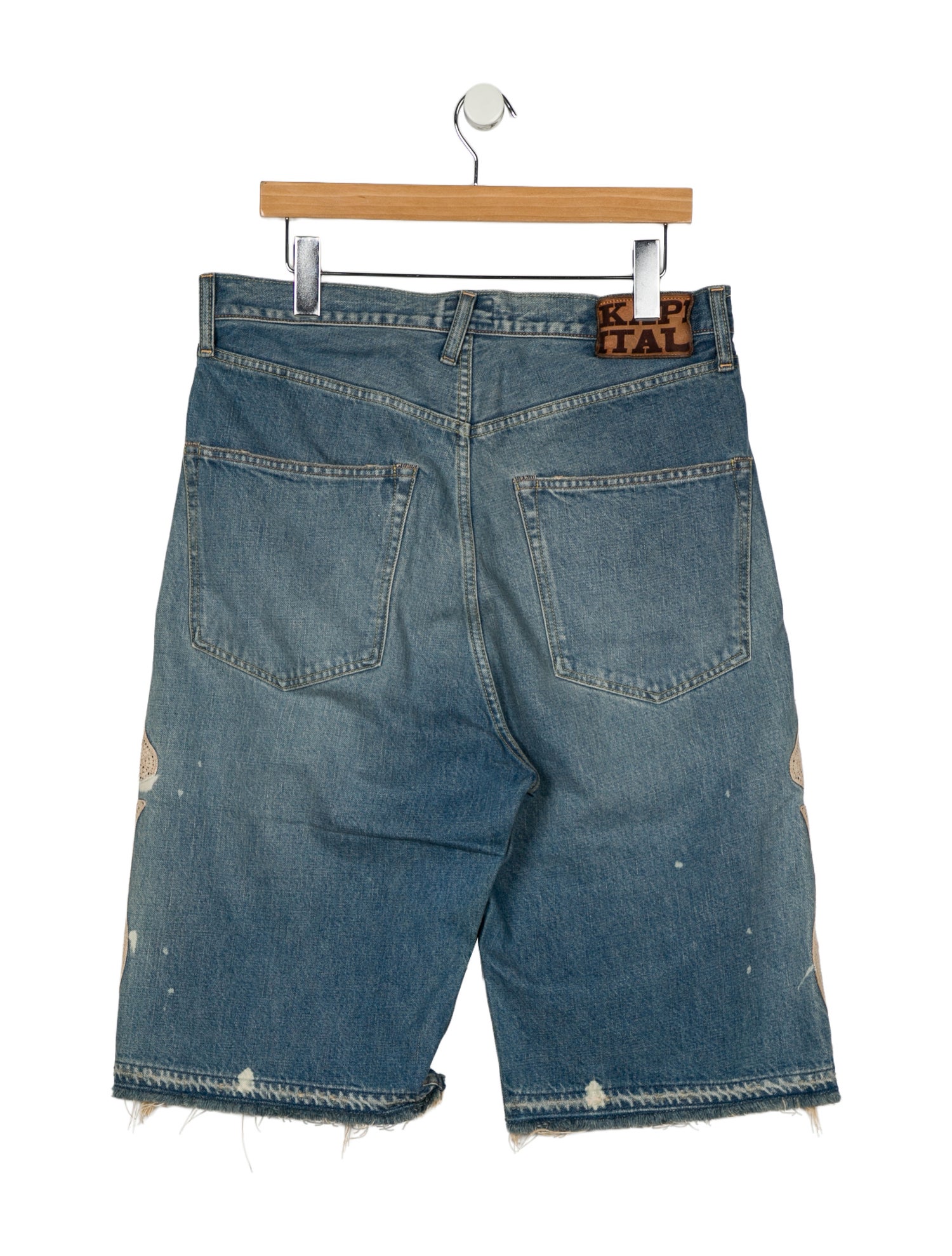 Kapital Kountry 14oz Bone Denim 5P Denim Shorts