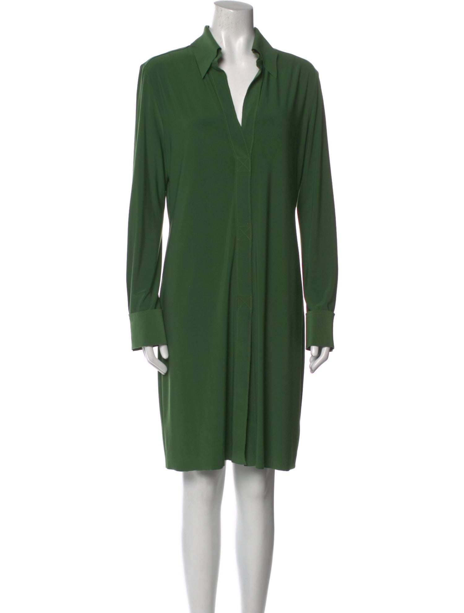 Kamalikulture x Norma Kamali V-Neck Knee-Length Dress