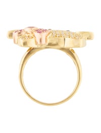Kimora Lee Simmons 18k Multistone Hello Kitty Cocktail Ring
