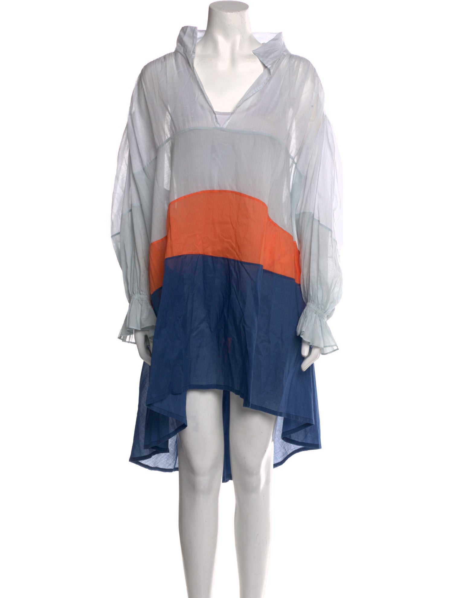 Kalita Colorblock Pattern Midi Length Dress