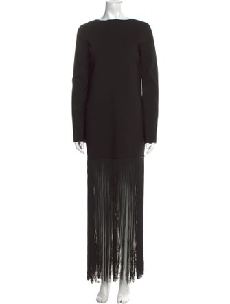 Kalita Bateau Neckline Long Dress