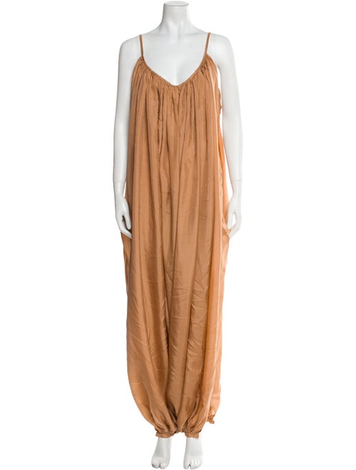 Kalita Silk V-Neck Jumpsuit