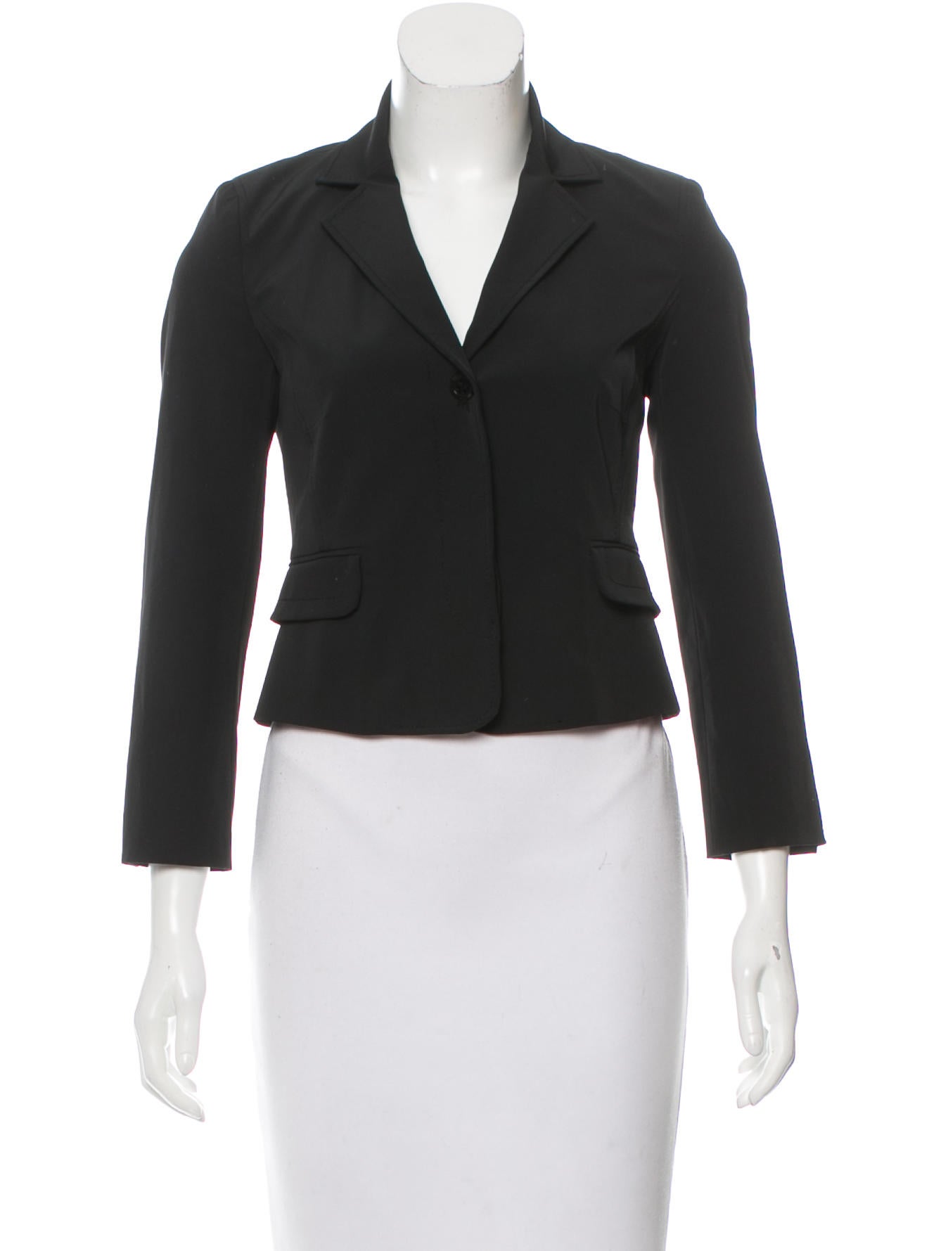 Karen Millen Structured Cropped Blazer Clothing WKM20409 The RealReal