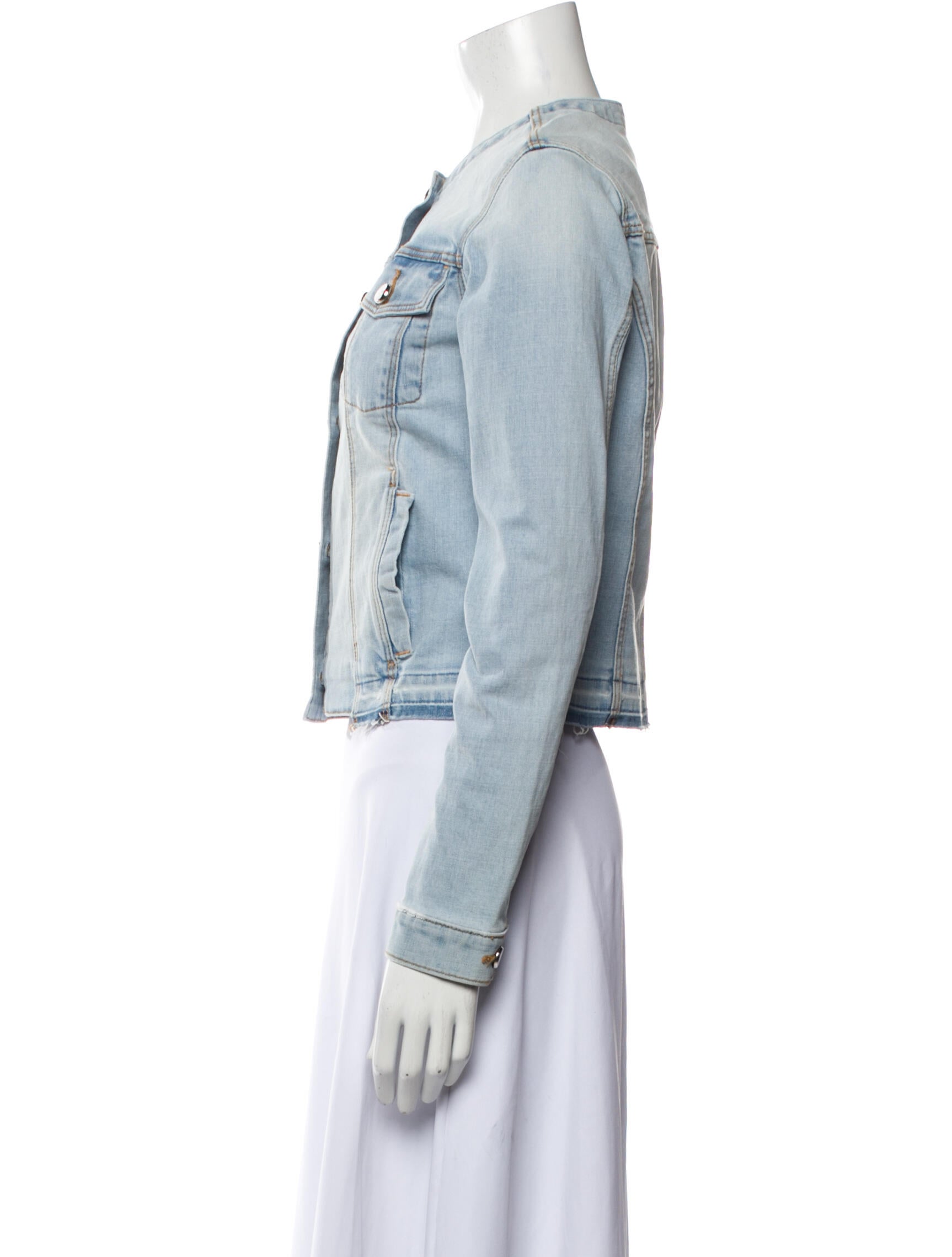 ichi stamp denim jacket