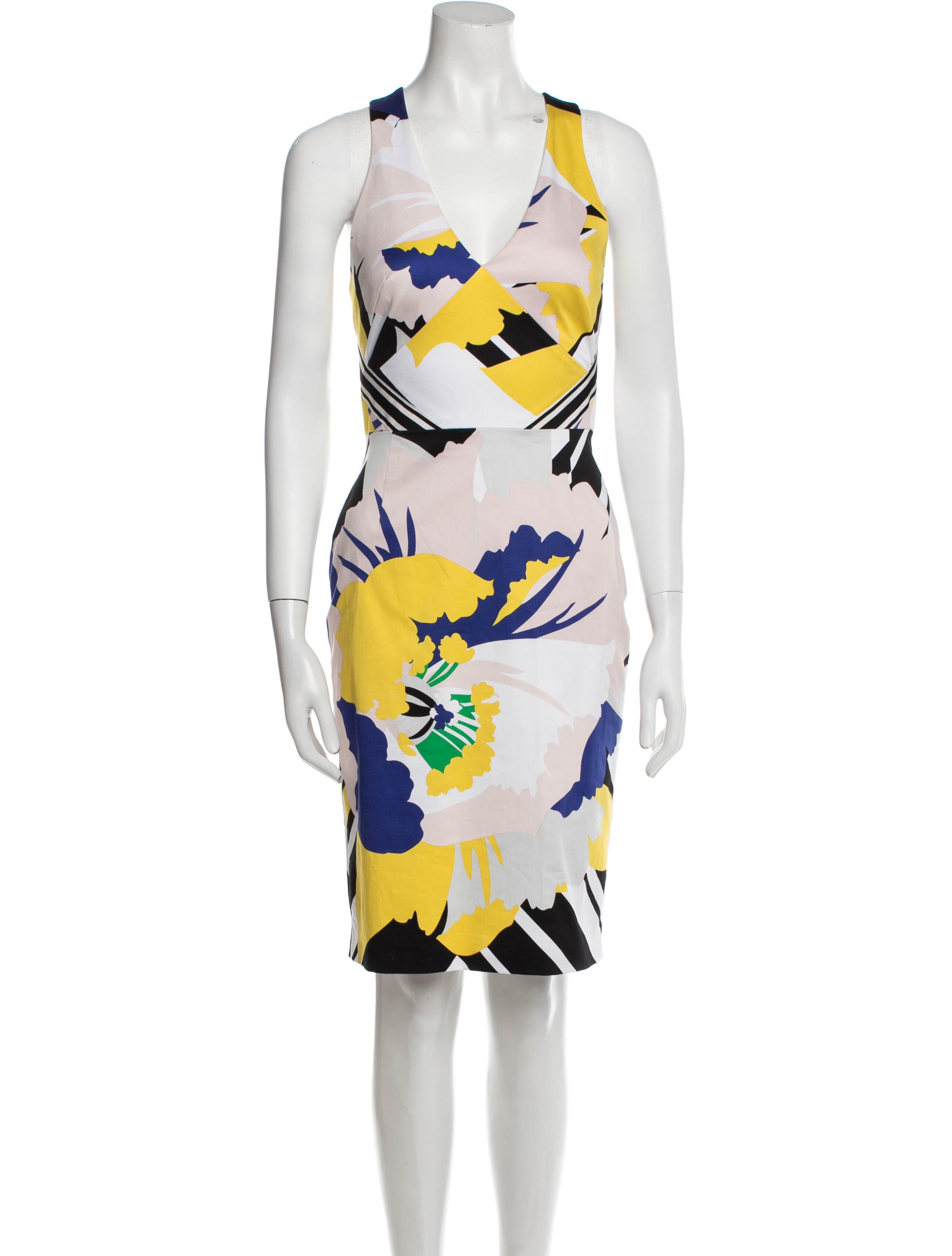 Karen Millen Printed Knee-Length Dress