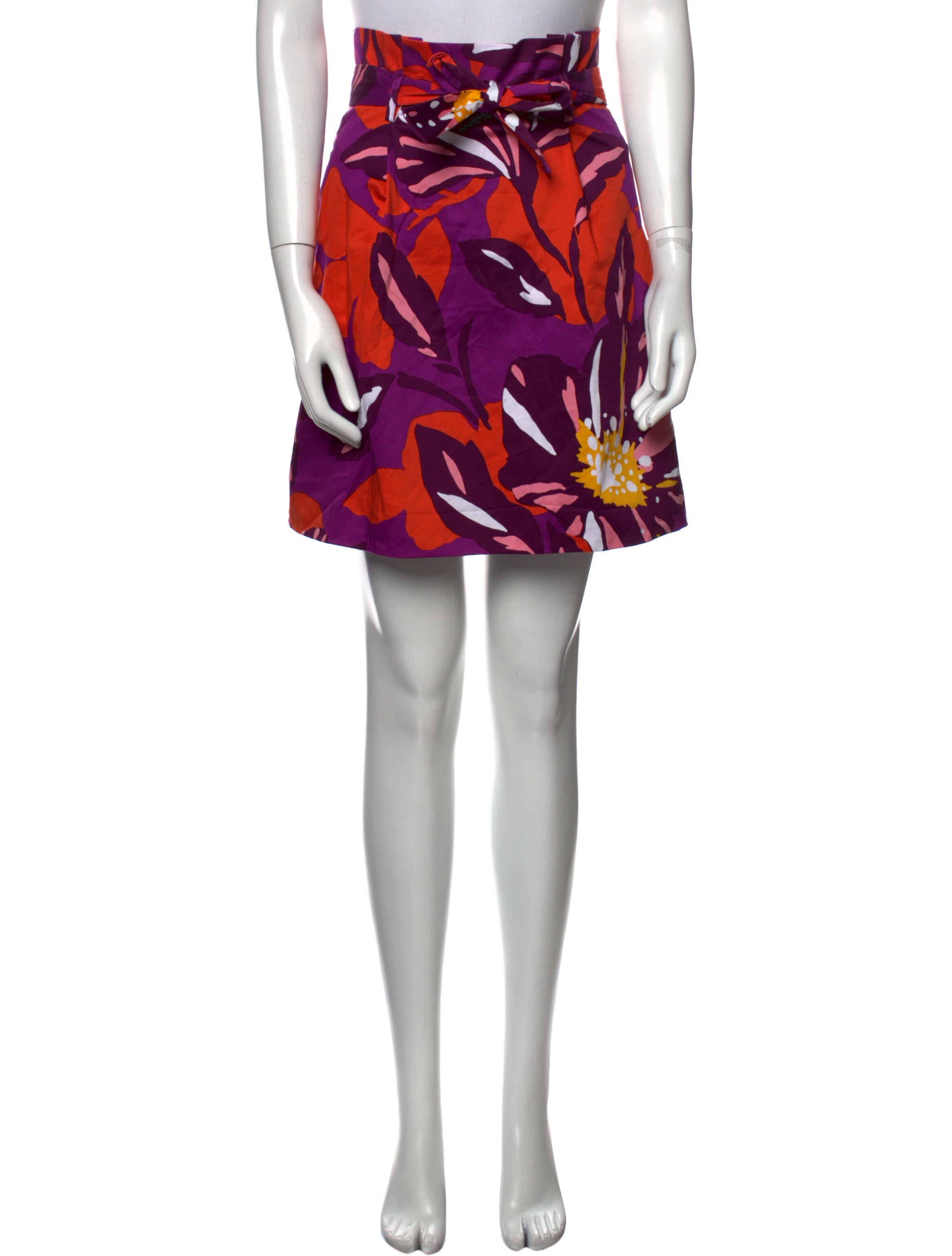 Karen Millen Floral Print Mini Skirt