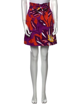 Karen Millen Floral Print Mini Skirt