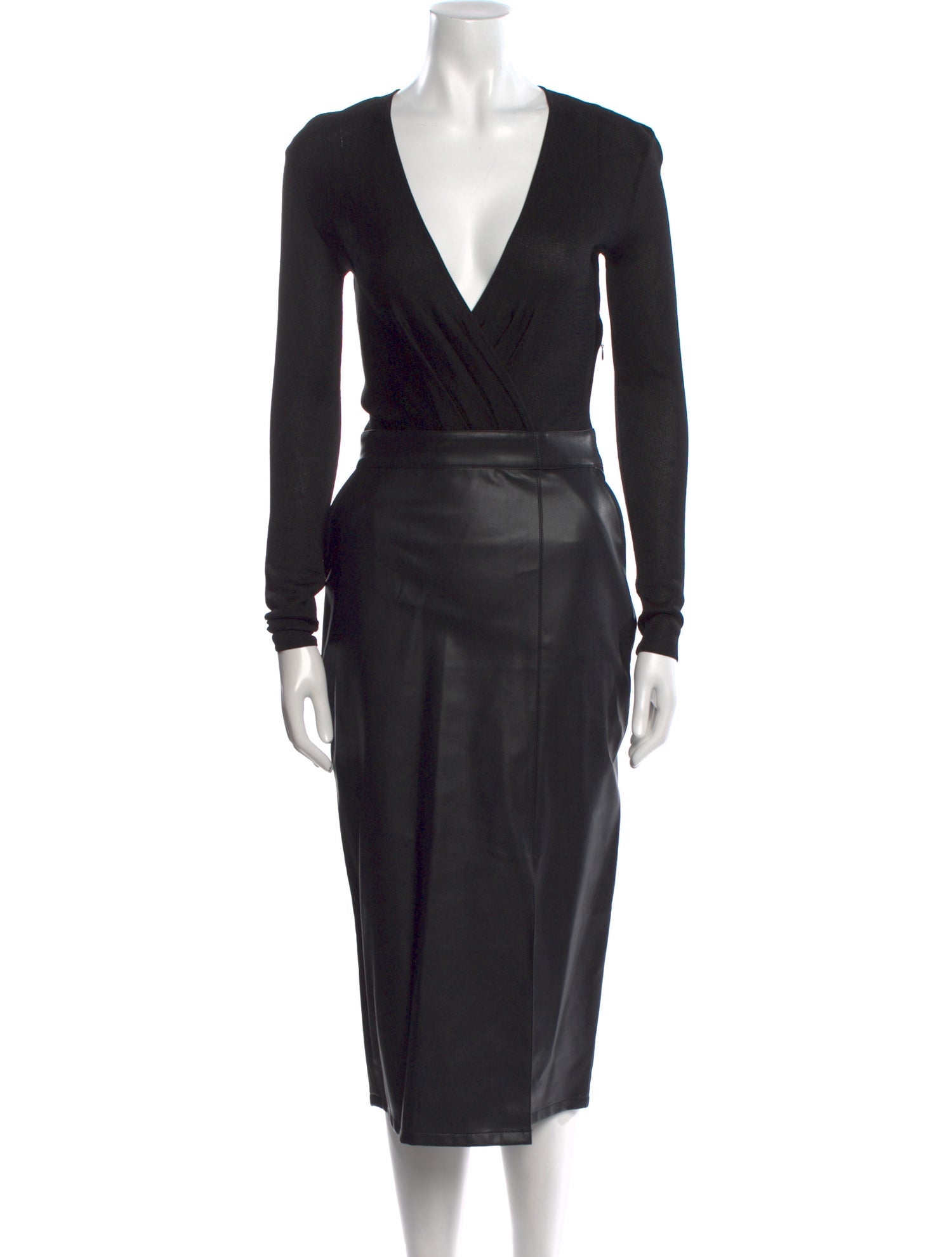 Karen Millen V-Neck Midi Length Dress w/ Tags