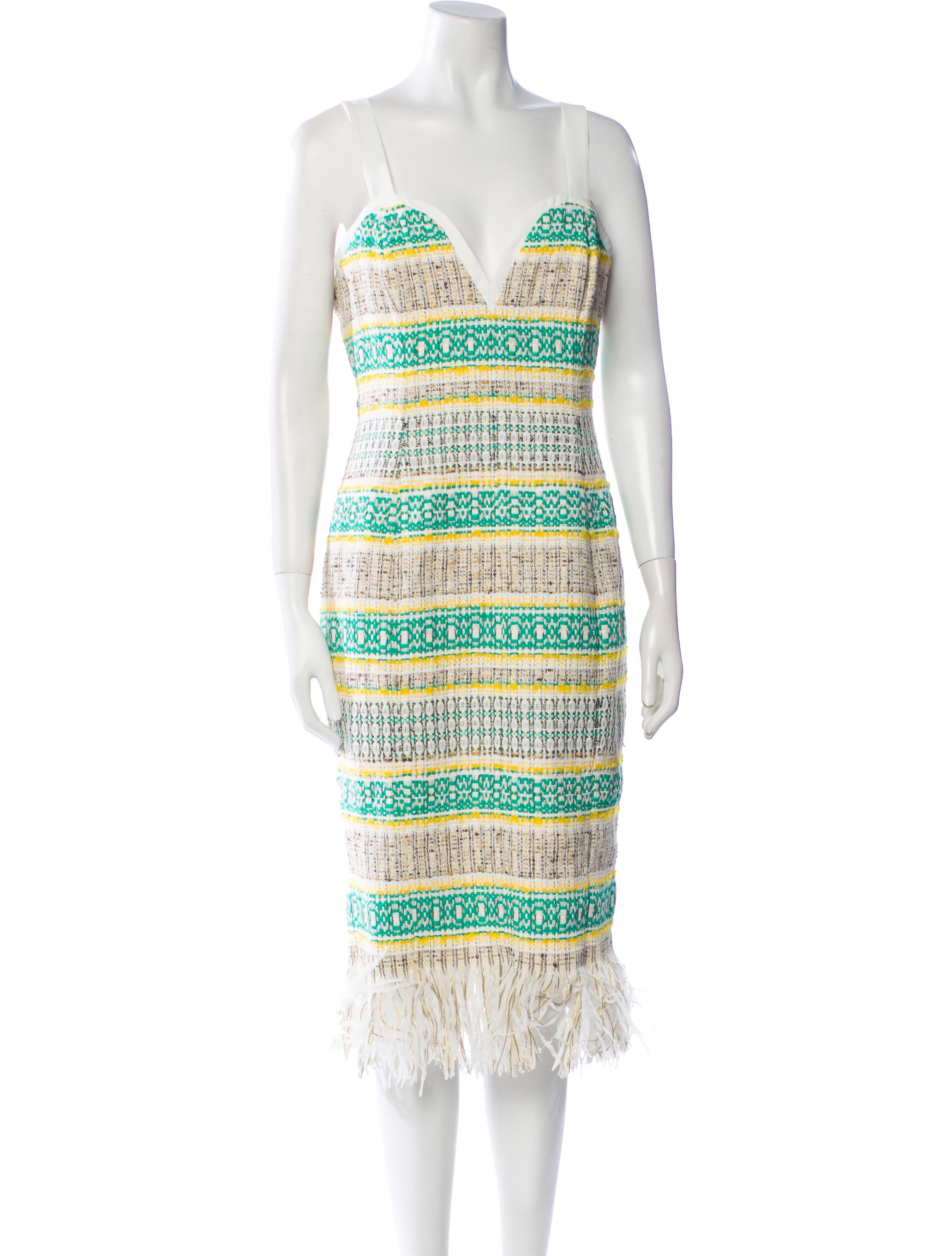 Striped Knee-Length Dress