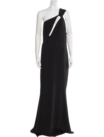 One Mile Katies Maxi Dress Katie May One-Shoulder Long Dress Black