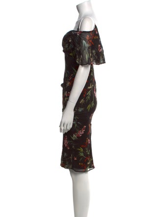 Katie May Floral Print Knee-Length Dress