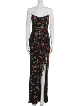 Katie May Floral Print Long Dress