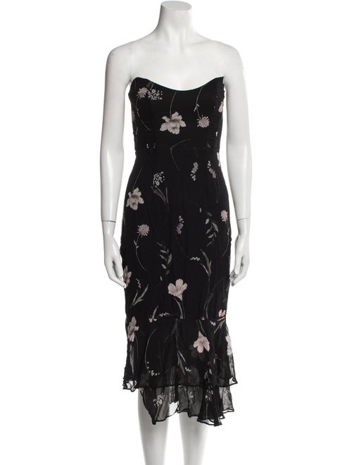 Katie May Floral Print Midi Length Dress