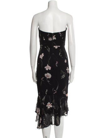 Katie May Floral Print Midi Length Dress