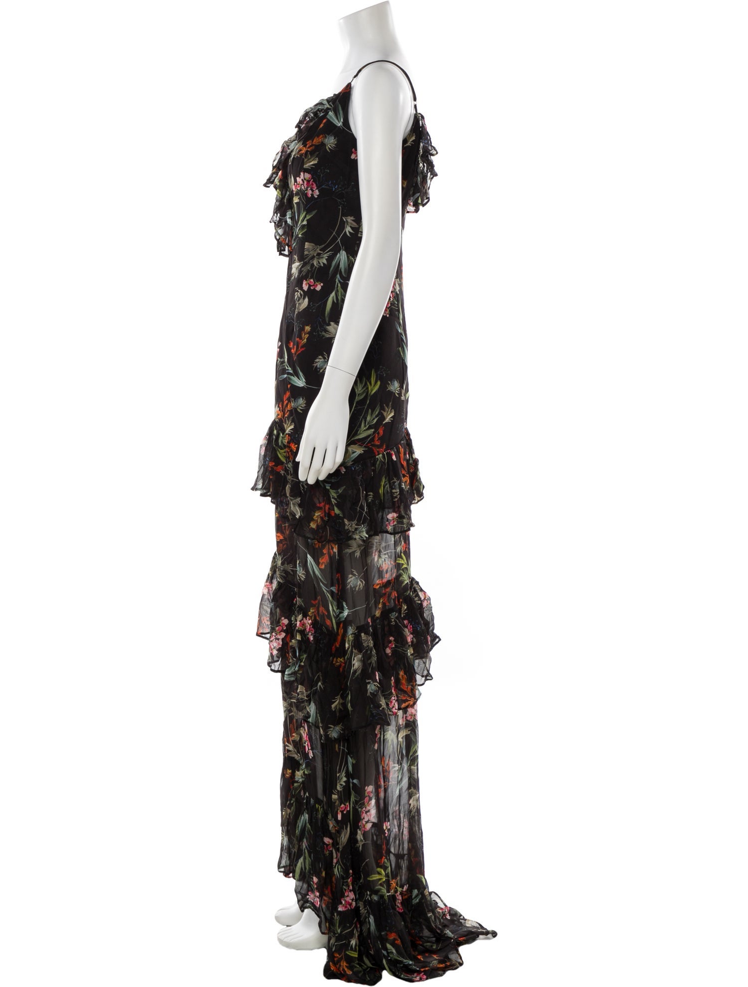 Katie May Floral Print Long Dress