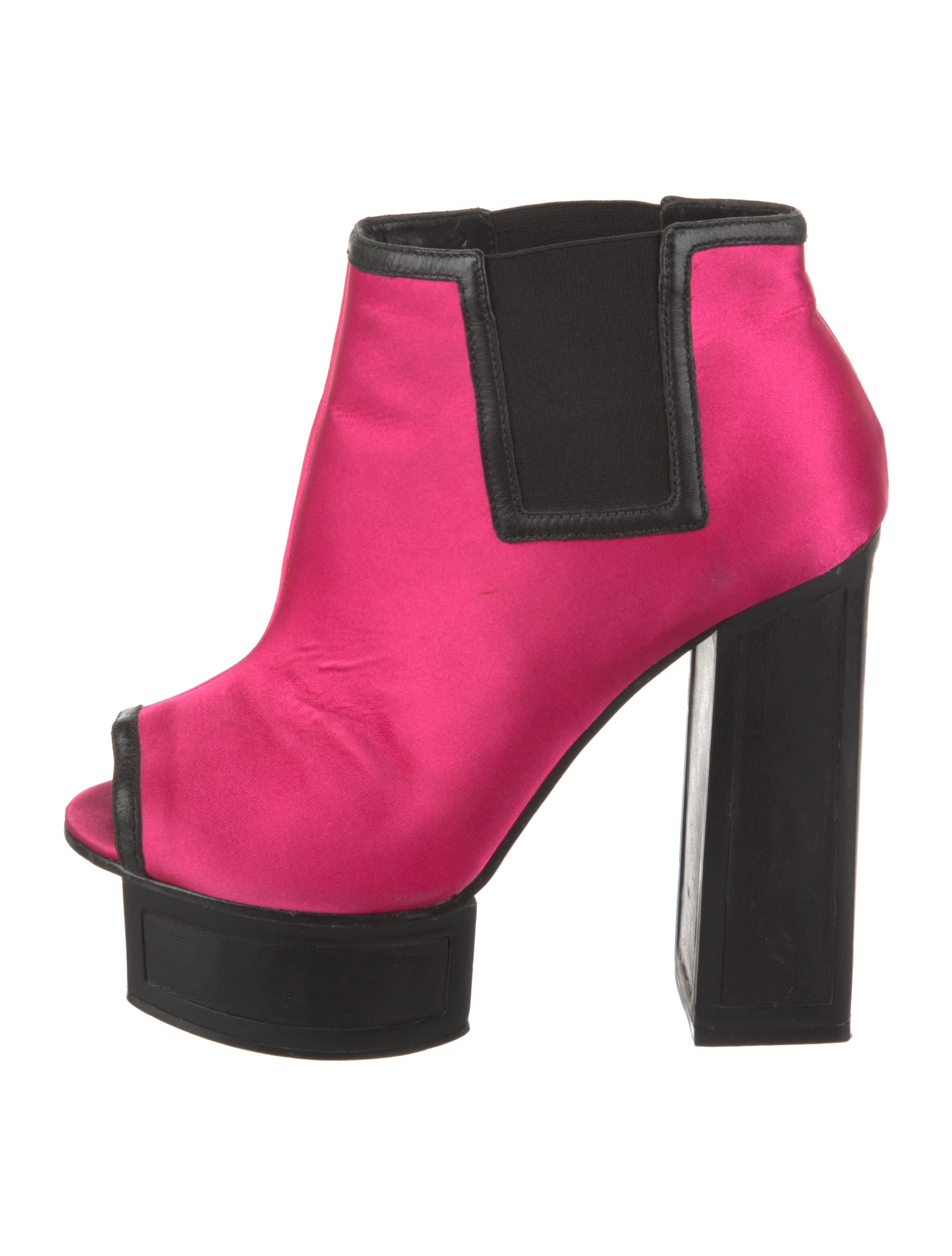 Kat Maconie Satin Leather Trim Embellishment Pumps