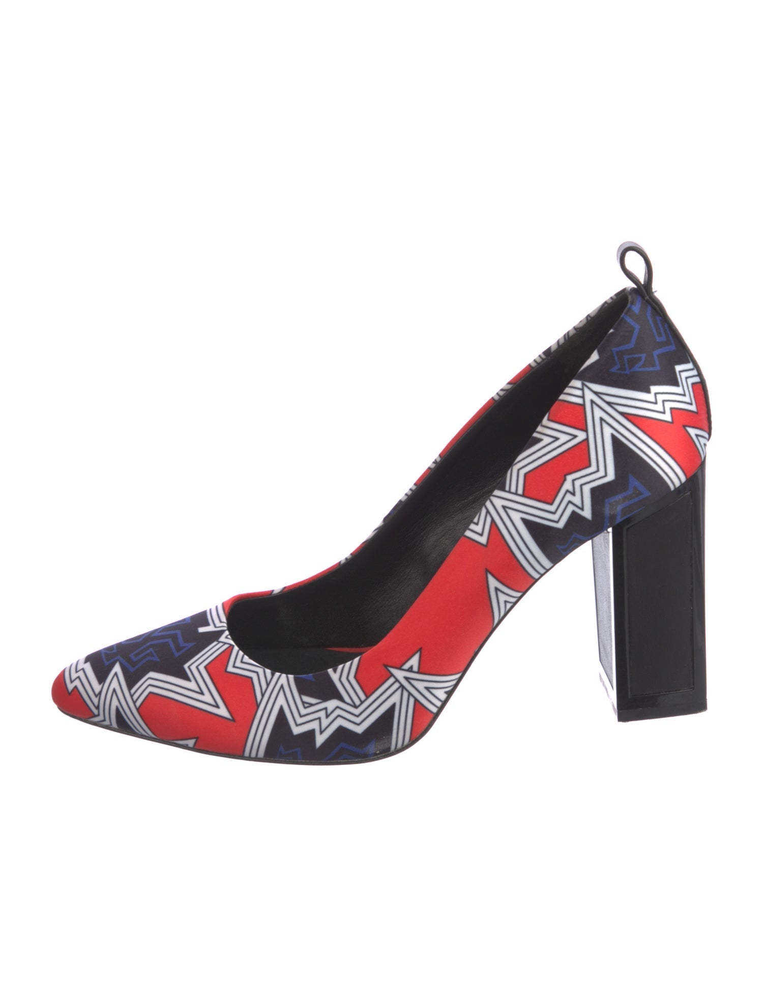 Kat Maconie Satin Printed Slingback Pumps