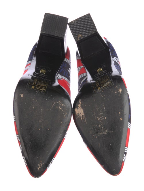 Kat Maconie Satin Printed Slingback Pumps