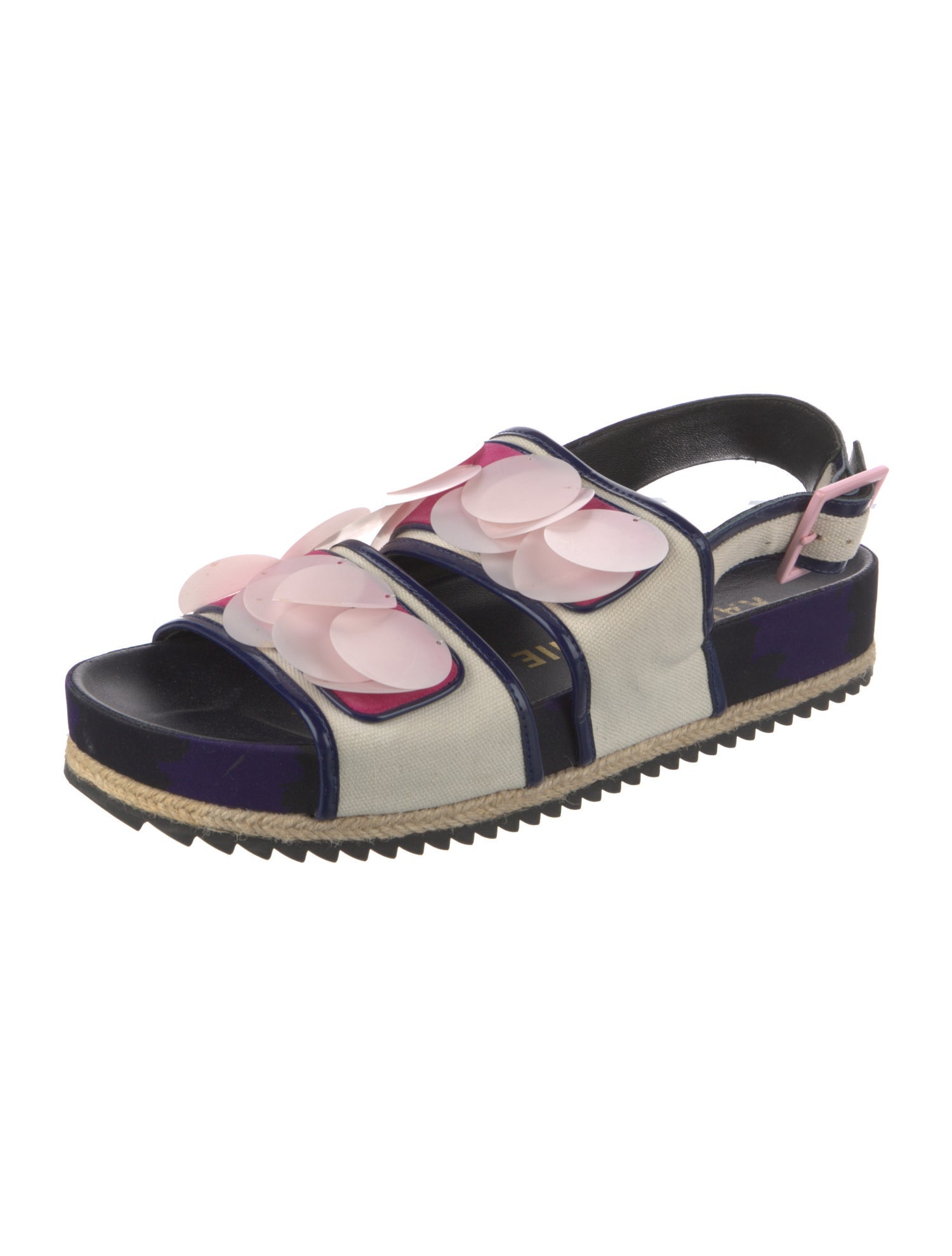 Kat Maconie Vegan Leather Colorblock Pattern Slingback Flats