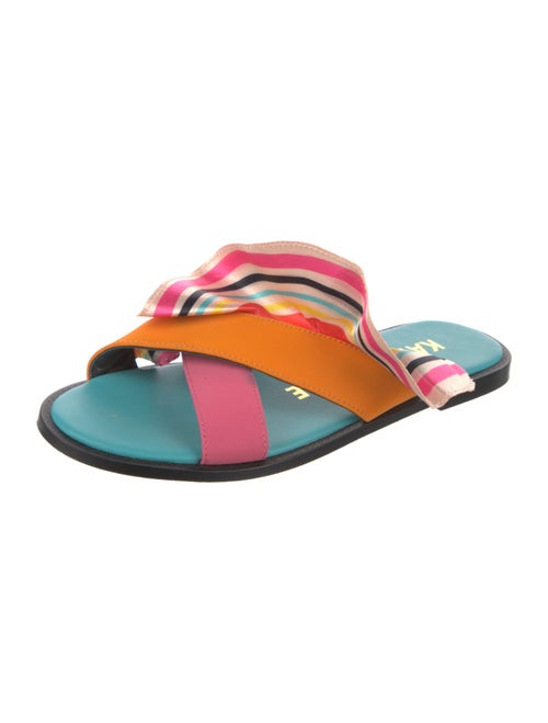 Kat Maconie Leather Printed Slides