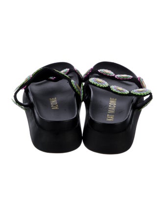 Kat Maconie Leather Patterned Slides