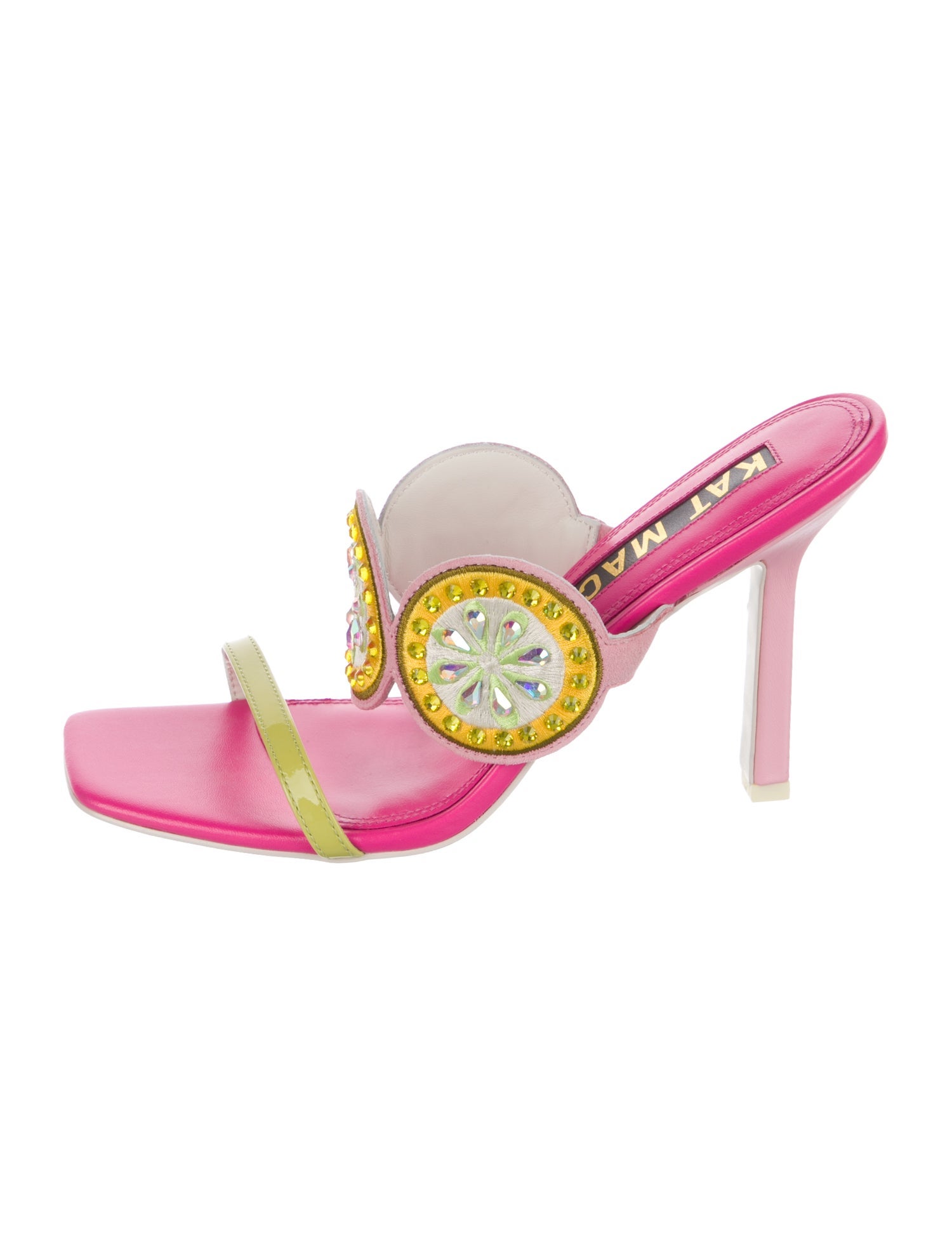 Kat Maconie Leather Patterned Slides