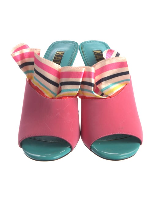 Kat Maconie Leather Striped Slides