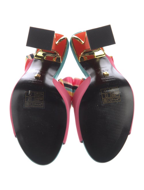 Kat Maconie Leather Striped Slides